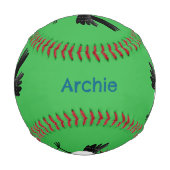 オーストラリアのウィリー・ワグテールパーソナライズされた漫画 野球ボール (正面)
