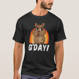 オーストラリアのウォンバットのかわいい動物の日 Tシャツ