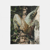 オーストラリアのウォータードラゴン属 フリースブランケット (正面)