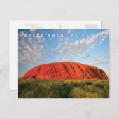 オーストラリアのエアーズロック ポストカード (正面/裏面)
