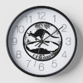 オーストラリアのエクスプローグランジラ 壁時計 (正面)