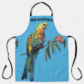 オーストラリアのエプロンで作られたローゼルのオウムの水色 エプロン (正面)