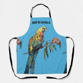 オーストラリアのエプロンで作られたローゼルのオウムの水色 エプロン (正面)