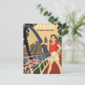 オーストラリアのエリザベス・キー・ブリッジのパース ポストカード (スタンド正面)