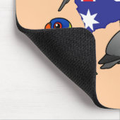 オーストラリアのオウム マウスパッド (コーナー)