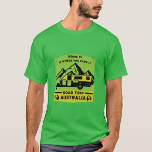 オーストラリアのオーストラリアのキャラバンキャラバンカーニング夏 Tシャツ