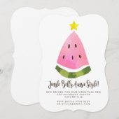 オーストラリアのオーストラリアの夏のクリスマスクリスマスBBQパーティー 招待状 (正面/裏面)