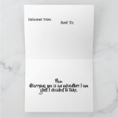 オーストラリアのカスソワイを自然に カード (内部)