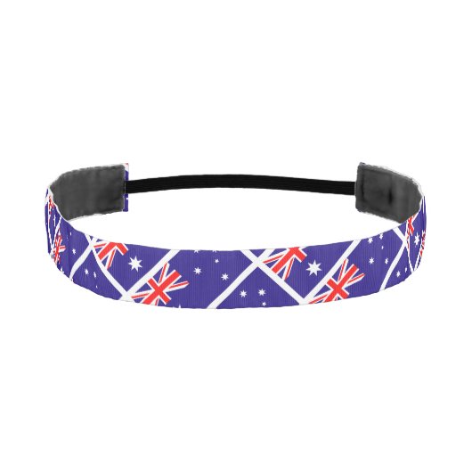 オーストラリアのカスタムのオーストラリアの旗 アスレチックヘッドバンド (正面)