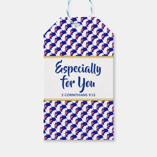 オーストラリアのカスタムキリスト教の ギフトタグ (正面)