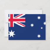 オーストラリアのカップル 出欠カード (裏面)