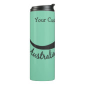 オーストラリアのカンガルーのカスタムな文字及び色のタンブラー タンブラー (回転左)