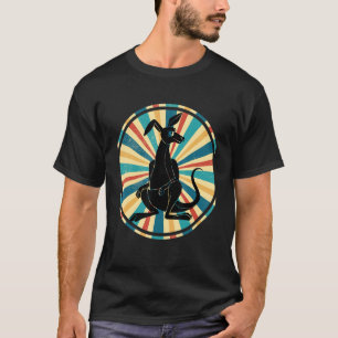 オーストラリアのカンガルーレトロオーストラリア動物園の動物カンガ Tシャツ