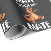 オーストラリアのカンガルー動物オーストラリア国旗オーストラリア ラッピングペーパー (ロールコーナー)