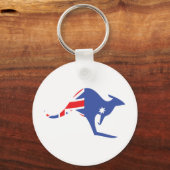 オーストラリアのカンガルー キーホルダー (正面)