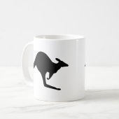 オーストラリアのカンガルー コーヒーマグカップ (正面左)