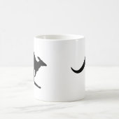 オーストラリアのカンガルー コーヒーマグカップ (中央)