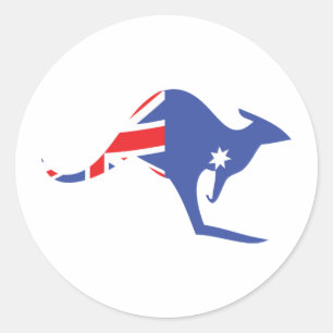 オーストラリアのカンガルー ラウンドシール