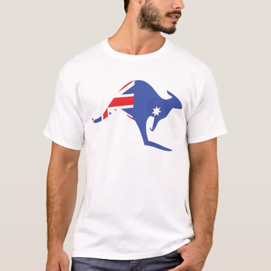 オーストラリアのカンガルー Tシャツ (正面)