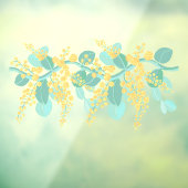 オーストラリアのガラガラの花がウィンドウにしがみつく ウィンドウサイン (シート3)