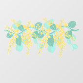 オーストラリアのガラガラの花がウィンドウにしがみつく ウィンドウサイン (シート)