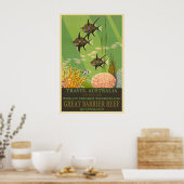 オーストラリアのクイーンズランド素晴らし、バリアリーフトラベル ポスター (キッチン)