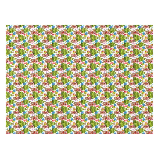 オーストラリアのクッカクリスマス テーブルクロス (正面(横))