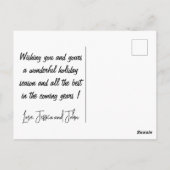 オーストラリアのクリスマスおもしろいポストカードKangaroo Pun ポストカード (裏面)