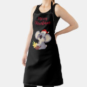 オーストラリアのクリスマスかわいいコアラ飲みカクテル エプロン (インサイチュ)