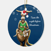 オーストラリアのクリスマスイブ セラミックオーナメント (左)