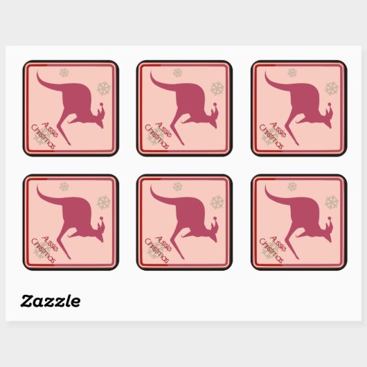 オーストラリアのクリスマスオーストラリアスタイル スクエアシール (シート)