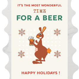 オーストラリアのクリスマスカード ジョーク オージービール シーズンカード