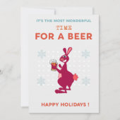 オーストラリアのクリスマスカード ビール カンガルー シーズンカード (正面)