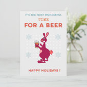 オーストラリアのクリスマスカード ビール カンガルー シーズンカード (スタンド正面)