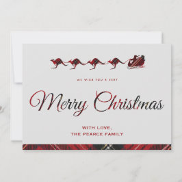 オーストラリアのクリスマスカード メリークリスマス サンタクロース シーズンカード