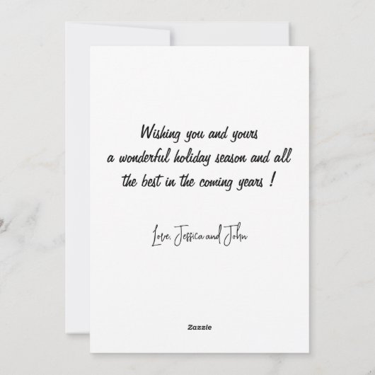 オーストラリアのクリスマスカードBeer Kangaroo シーズンカード (裏面)