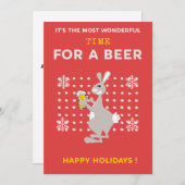 オーストラリアのクリスマスカードKangaroo Beer おもしろい シーズンカード (正面/裏面)