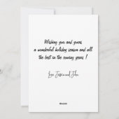 オーストラリアのクリスマスカードKangaroo Beer おもしろい シーズンカード (裏面)