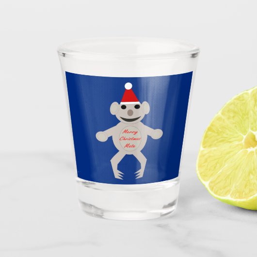 オーストラリアのクリスマスコアラベア ショットグラス (正面)