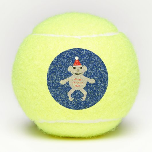 オーストラリアのクリスマスコアラベア テニスボール (正面)