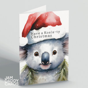 オーストラリアのクリスマスコアラ カード