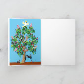 オーストラリアのクリスマスツリーカード シーズンカード (内部)