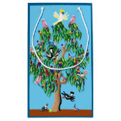 オーストラリアのクリスマスツリー スモールペーパーバッグ (裏面)