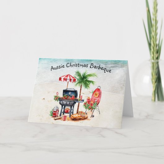 オーストラリアのクリスマスフォールディングホリデーカード シーズンカード (正面)