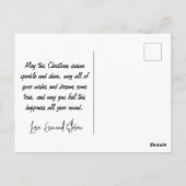 オーストラリアのクリスマスポストカードカンガルースリー ポストカード (裏面)