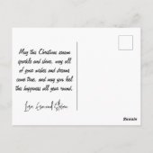 オーストラリアのクリスマスポストカード国旗カンガルーメリー ポストカード (裏面)