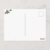 オーストラリアのクリスマスポストカード； kangaroo ポストカード (裏面)