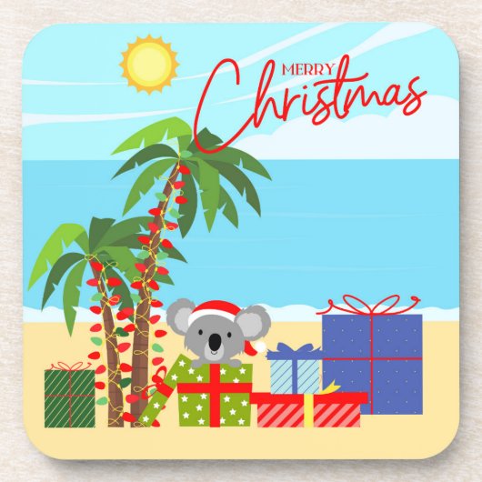 オーストラリアのクリスマス コースター (正面)