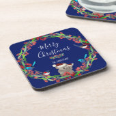 オーストラリアのクリスマス コースター (左側)