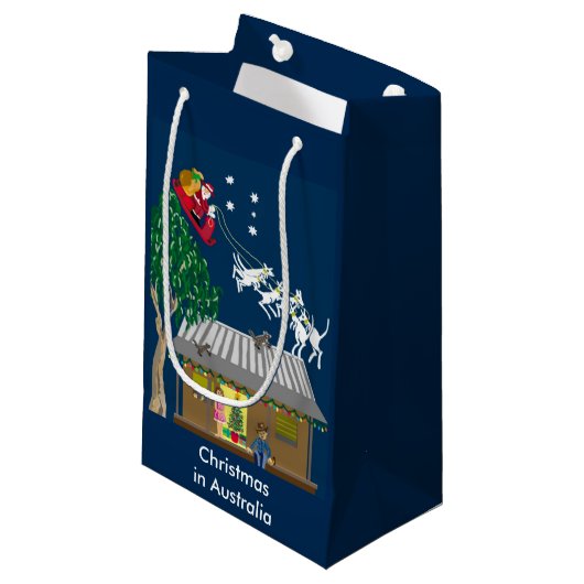 オーストラリアのクリスマス スモールペーパーバッグ (正面アングル)